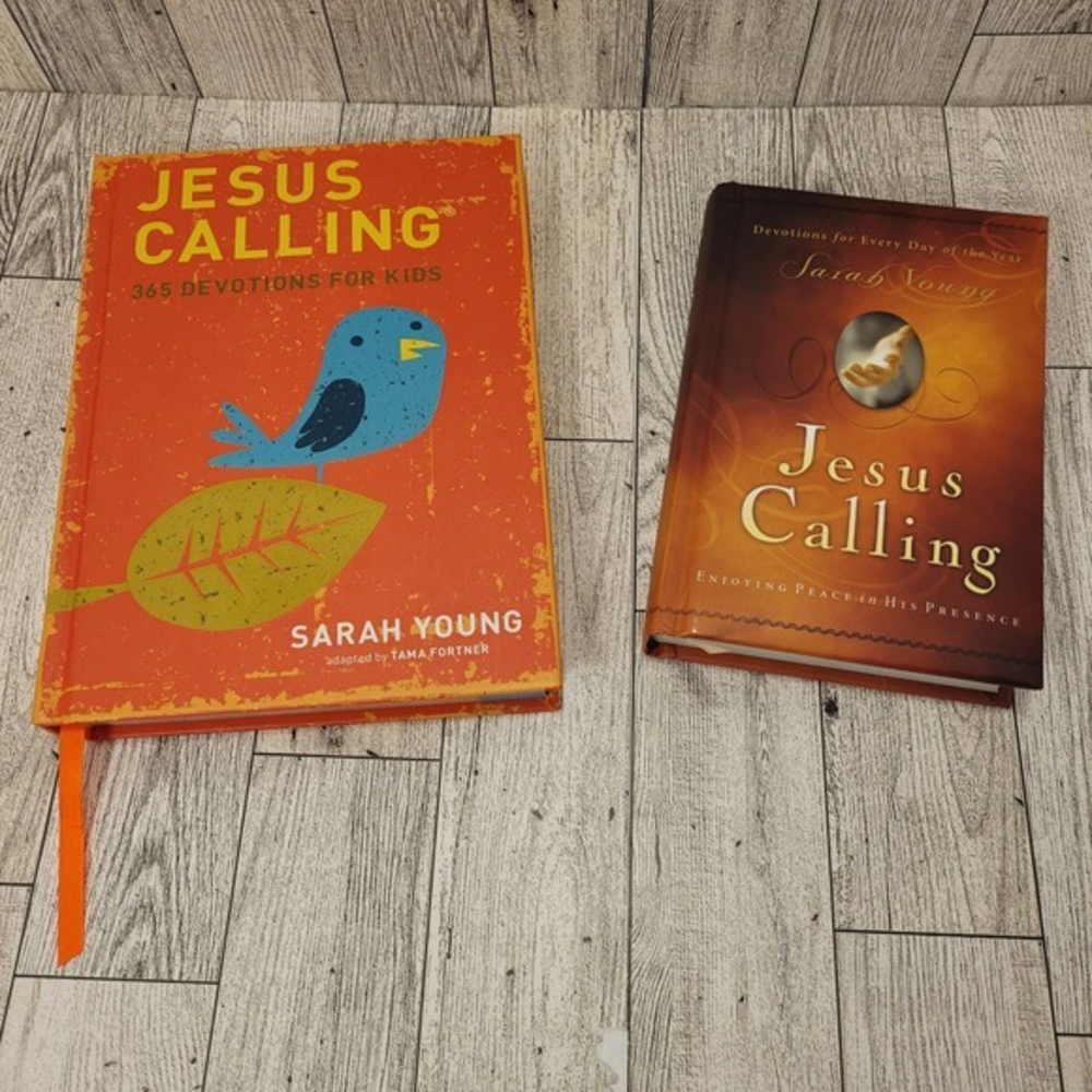 Sarah Young Jesus Calling Set‎ Of 2 Devotionals Hardback Like New